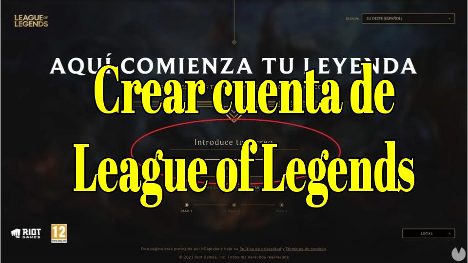 🥇【crear Cuenta De League Of Legends】 🕹️sitiogame🕹️ 2121